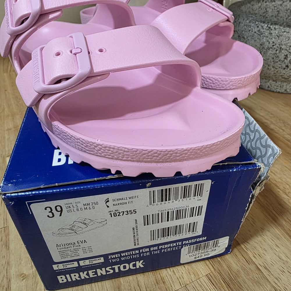 Birkenstock Kids Arizona EVA Sandals in Light Pink - Picture 5 of 8